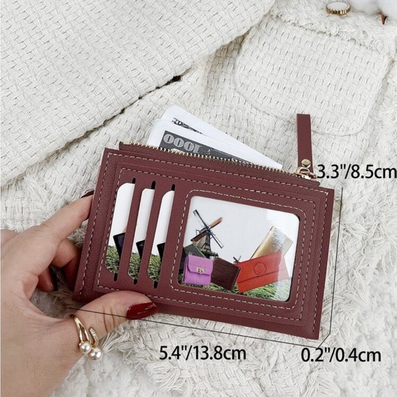 ⚠️Clearance Dusty Pink And White Slim Cardholder / Wallet - Picture 4 of 4
